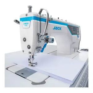 מכונת JACK A5E AMH החדישה מכוונת את עצמה לפי כל עובי בד ללא צורך לכוון עם שטח תפירה גדול יותר כולל חיתוך חוטים והכול אוטומטי - טופף ויקטור בע